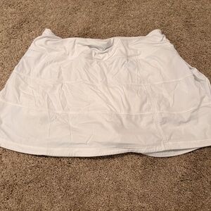 Lululemon- white skirt built in shorts, size 6